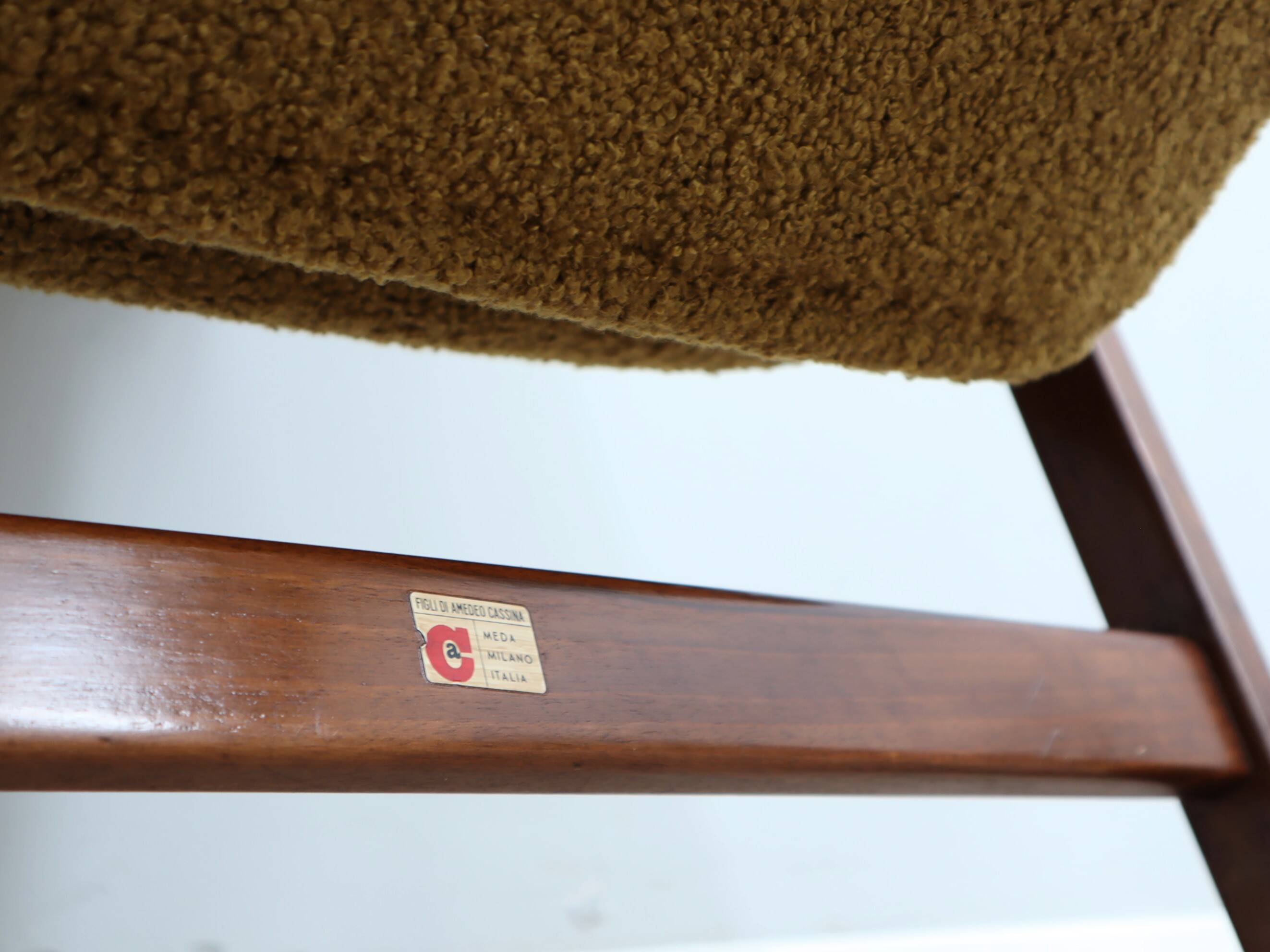 Pair 849 armchairs Gianfranco Frattini for Cassina Meda 1950s