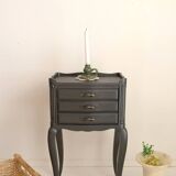 Table de chevet en bois peint