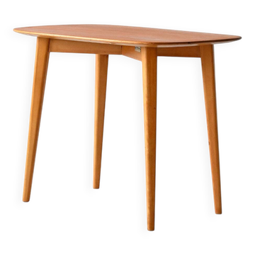 Table basse suédoise vintage de Nordiska Kompaniet en teck et chêne