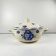 Half-porcelain soup tureen from Badonviller, blue flower pattern, early 20th century.