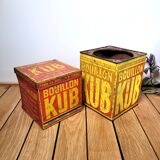Pair of Kub boxes made of sheet metal