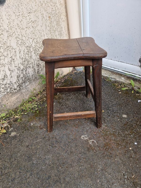 Antique solid wood stool cottage
