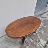 Baumann oval coffee table in teak 1950s vintage