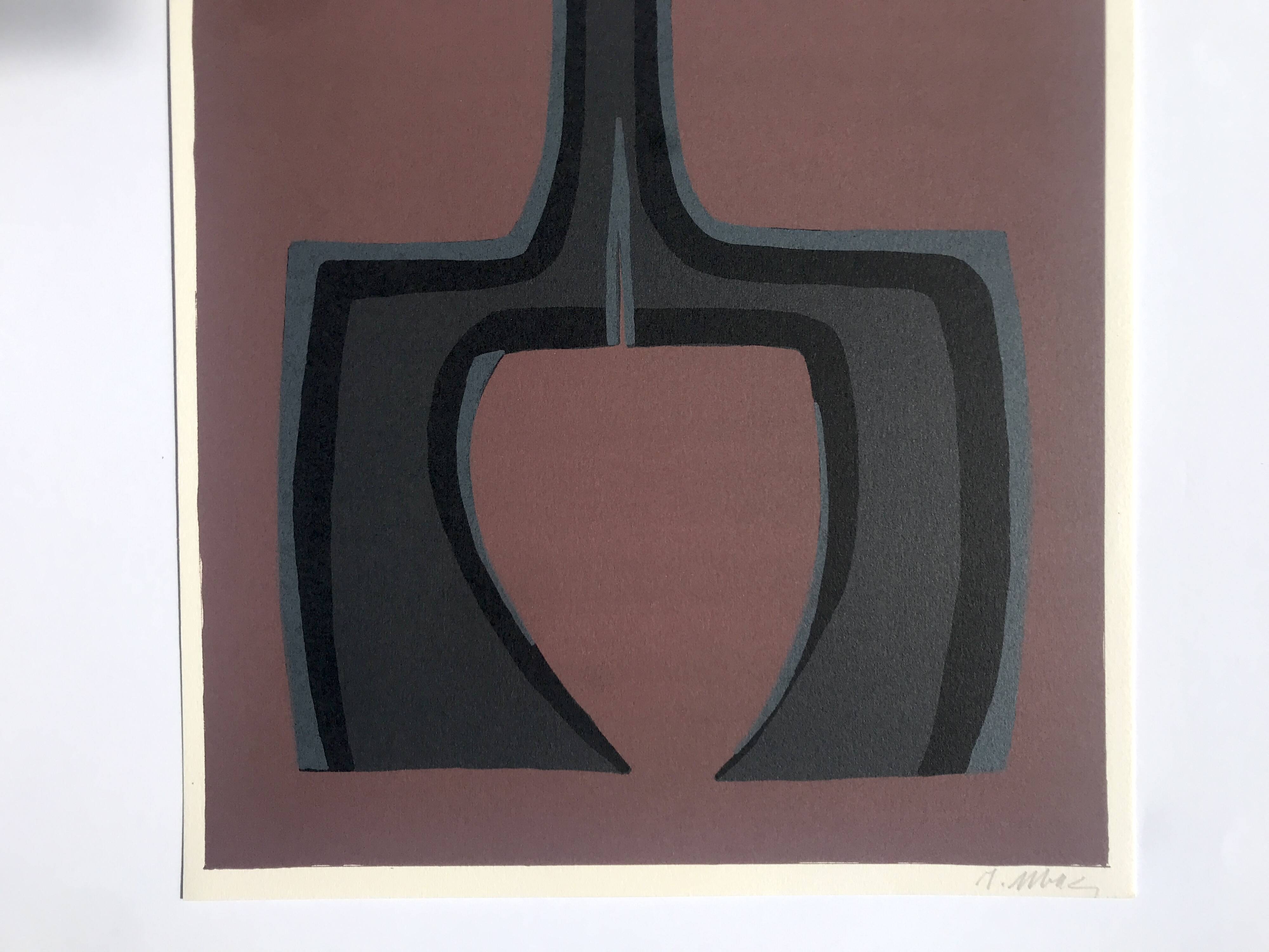 Raoul UBAC, The Earth I, 1978: Original lithograph signed in pencil.