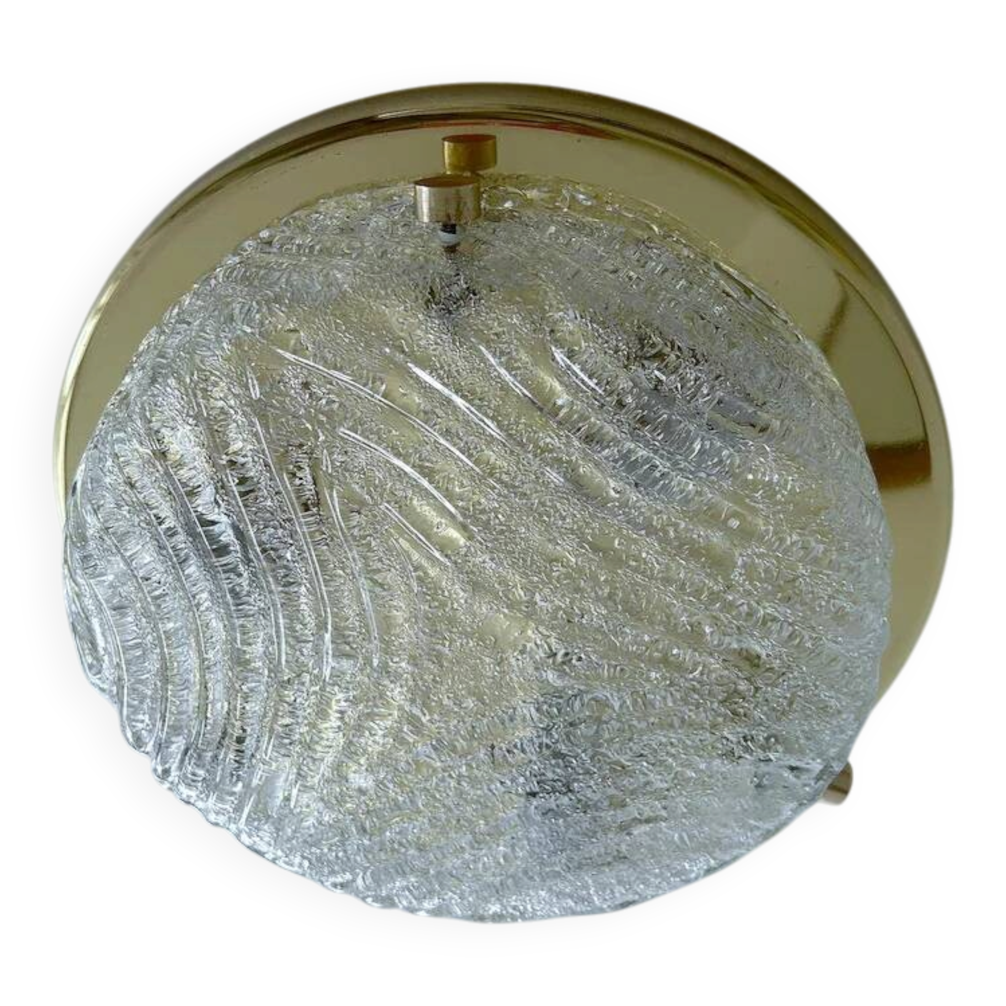 Vintage Murano Glass Flush Mount Light, 1970s