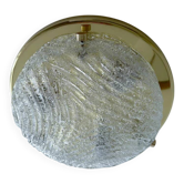 Vintage Murano Glass Flush Mount Light, 1970s