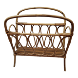 Porte revues rotin de 1970