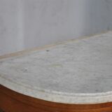 Console to Louis XVI style mahogany scrapers