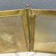 Antique brass fireplace screen from the 19th century by Bouhon Frères.