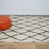Handmade moroccan berber carpet 243 x 136 cm