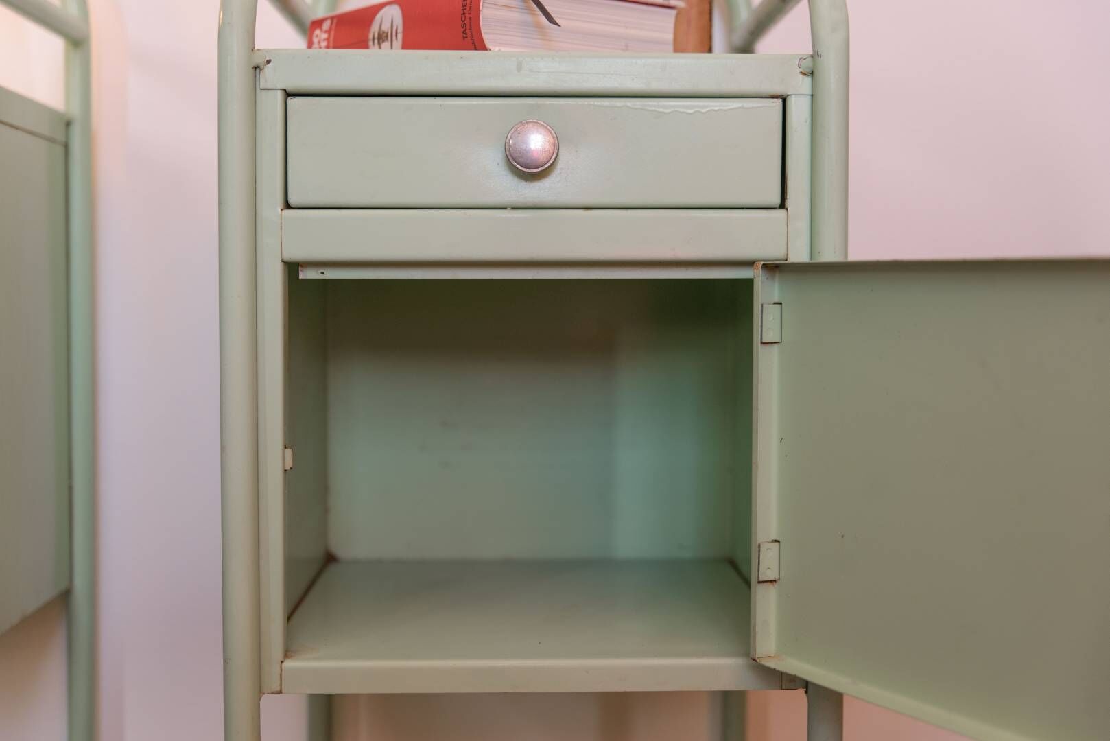 Pair of nightstands to hospital mint