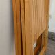 Pair of folding chairs from the 70s in solid beech