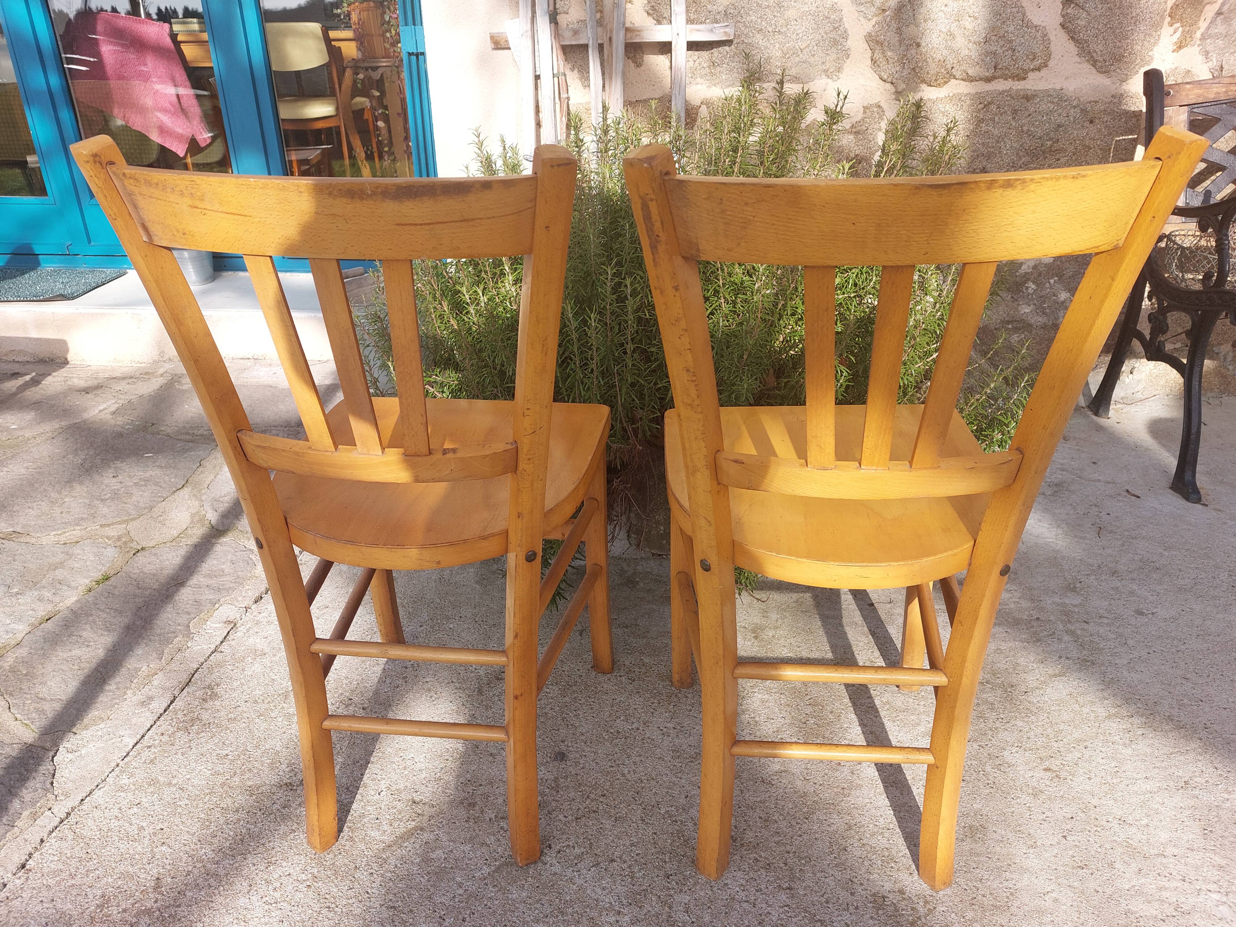 pair of Luterma style bistro chairs