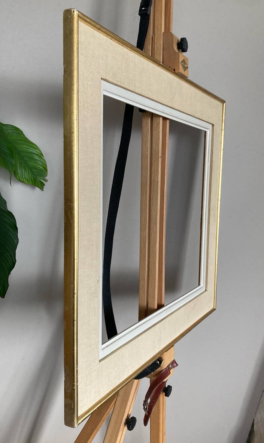 Frame in gilded wood and canvas 1950s/60s