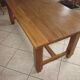 Farmhouse table in solid oak