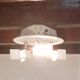 Ceiling lamp 3 adjustable metal lamps vintage 1980
