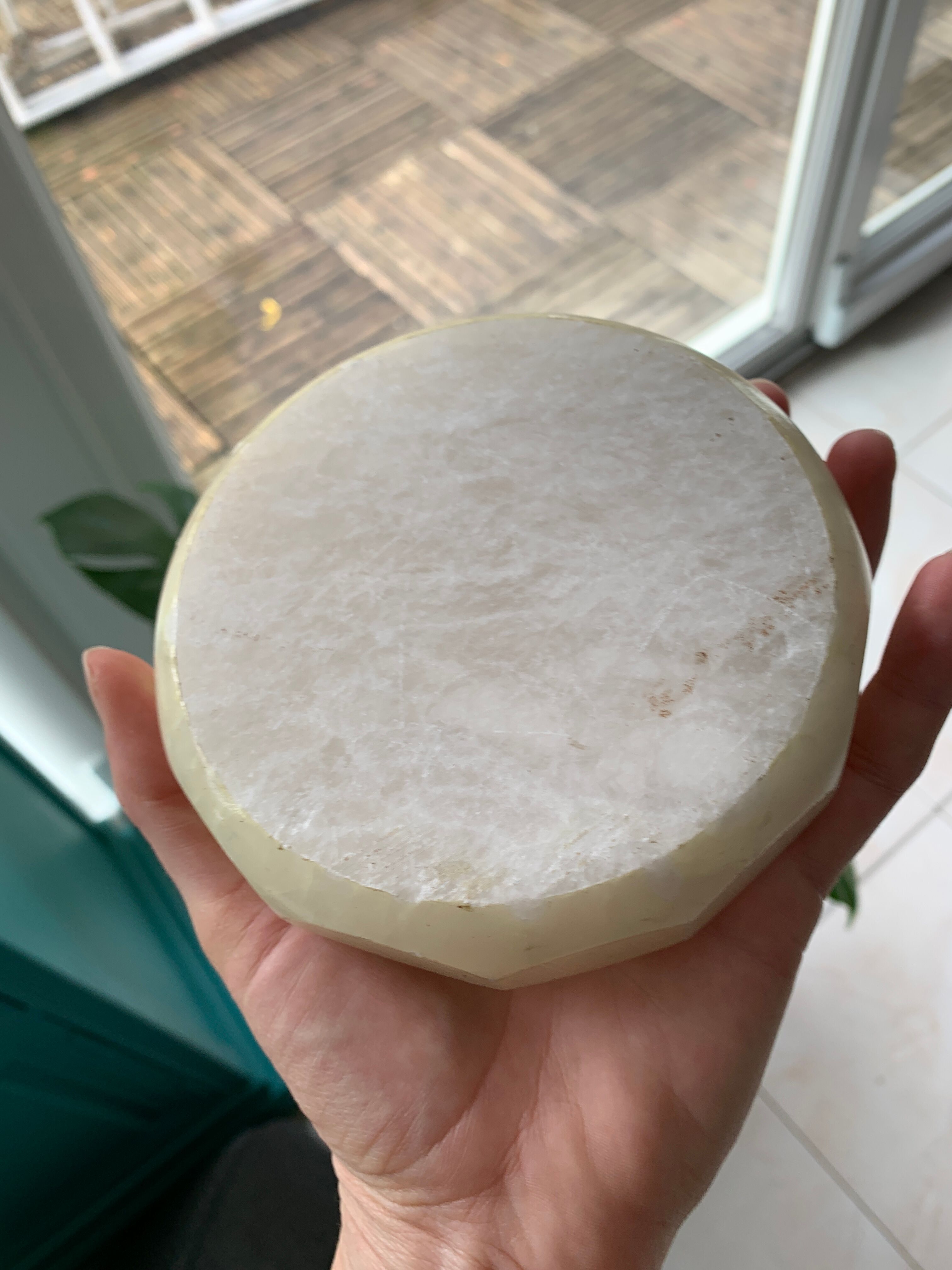 Vintage white marble ashtray