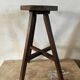 Tabouret sellette atelier en bois