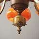 Brass ceiling chandelier, 1960s