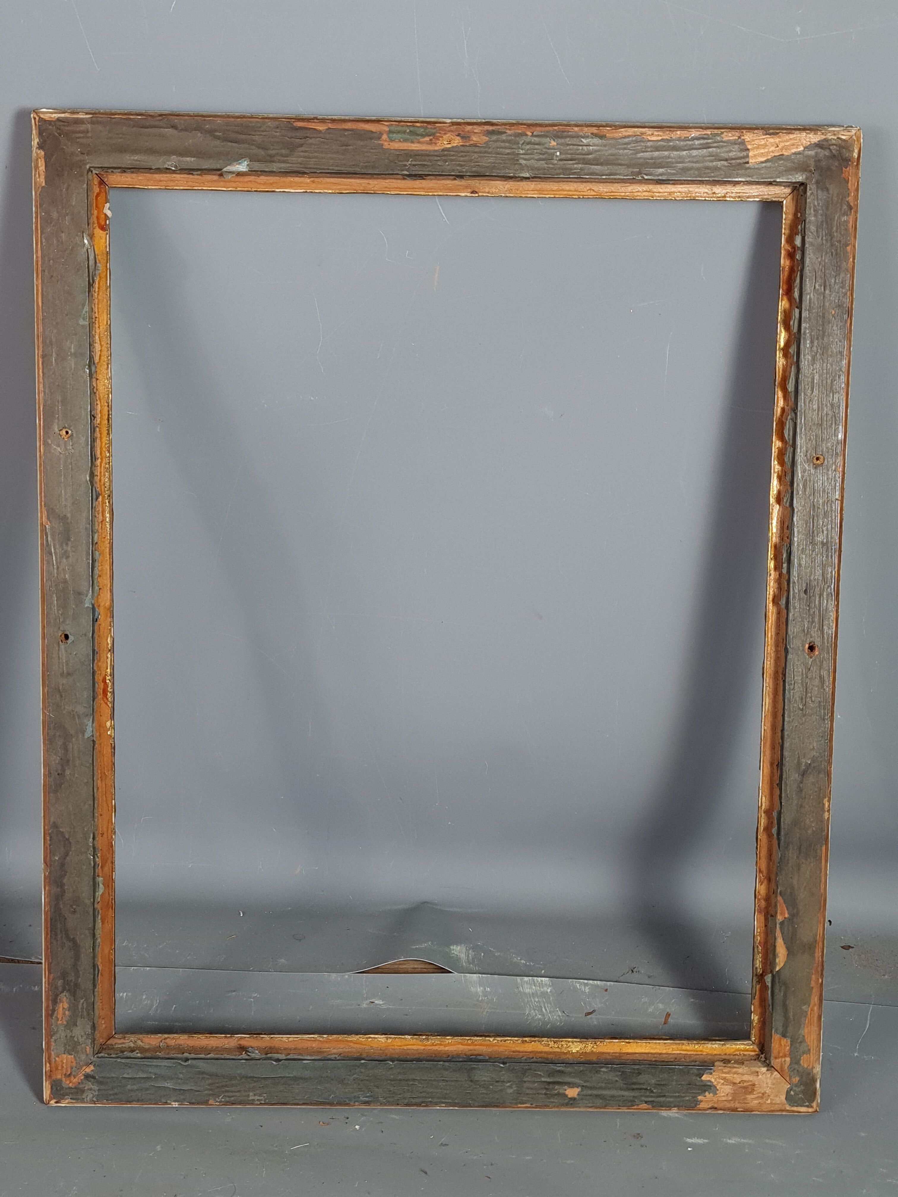 Old frame gilded stucco wood 47x38 foliage 42x32.9 cm Louis XIV SB style