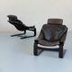 Paire de fauteuils Kroken , Nelo Suède année 70