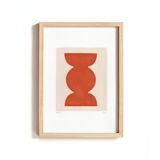 Painting on paper - abstract illustration - Romy signed Eawy