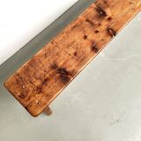 1950s pine farmhouse bench