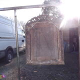 19 th wood and Stuk gold mirror