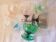 Set of 6 coloured stem glasses