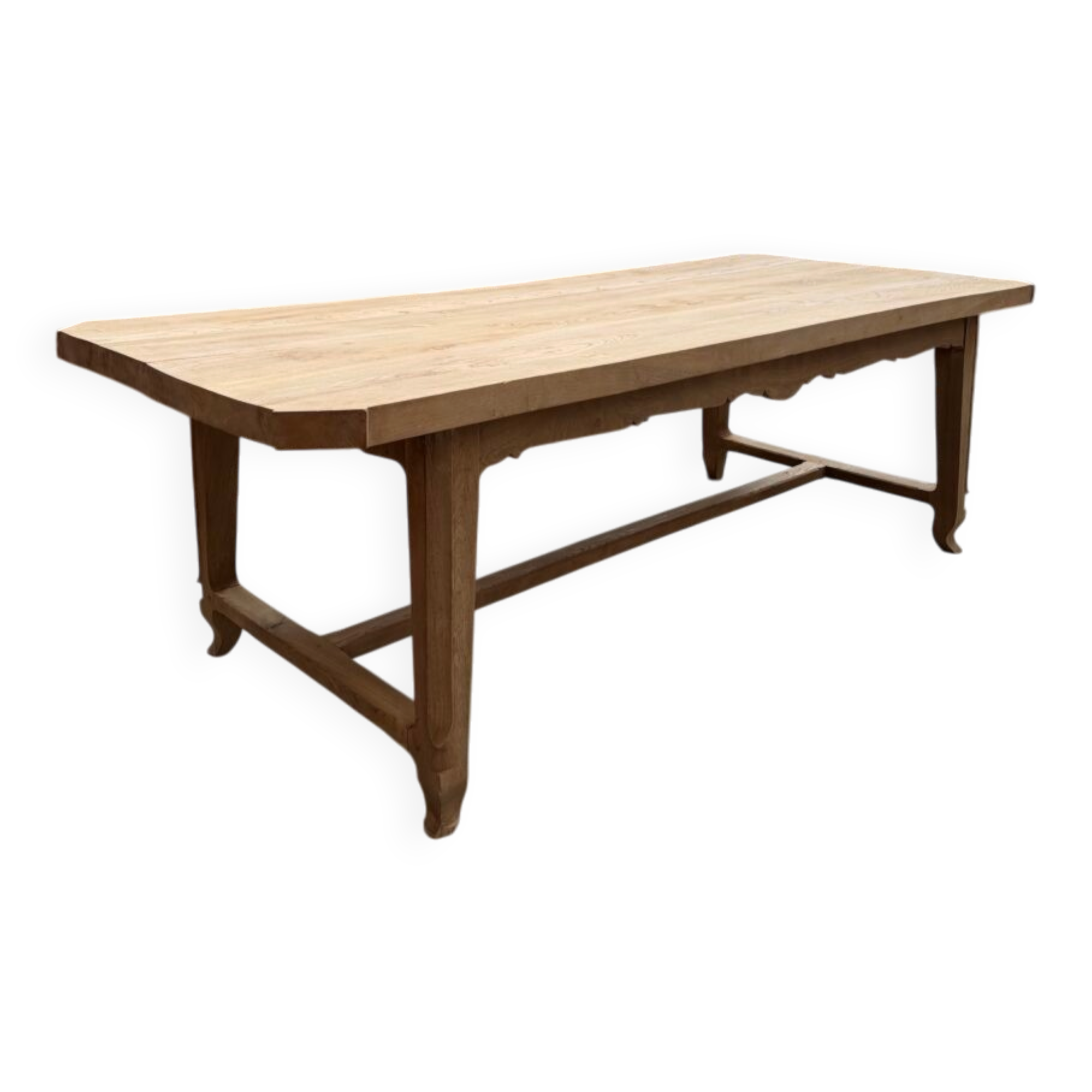 Grande table en orme milieu XXème