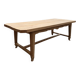 Grande table en orme milieu XXème
