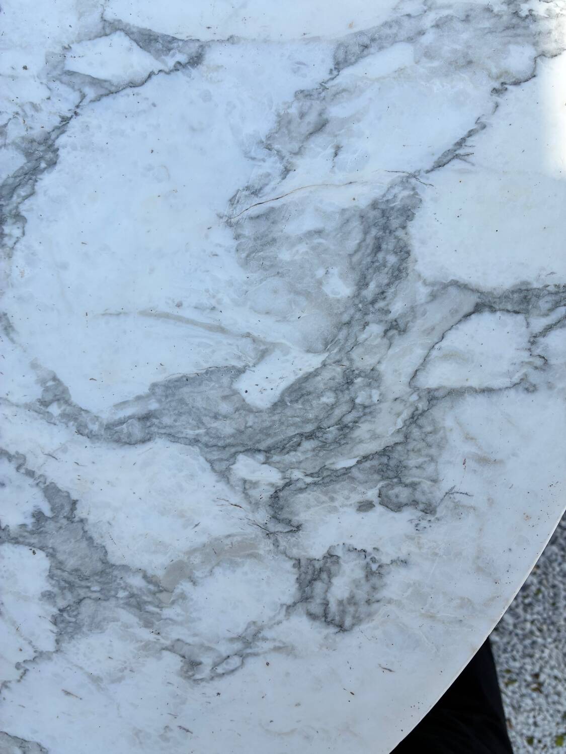 Marble round table