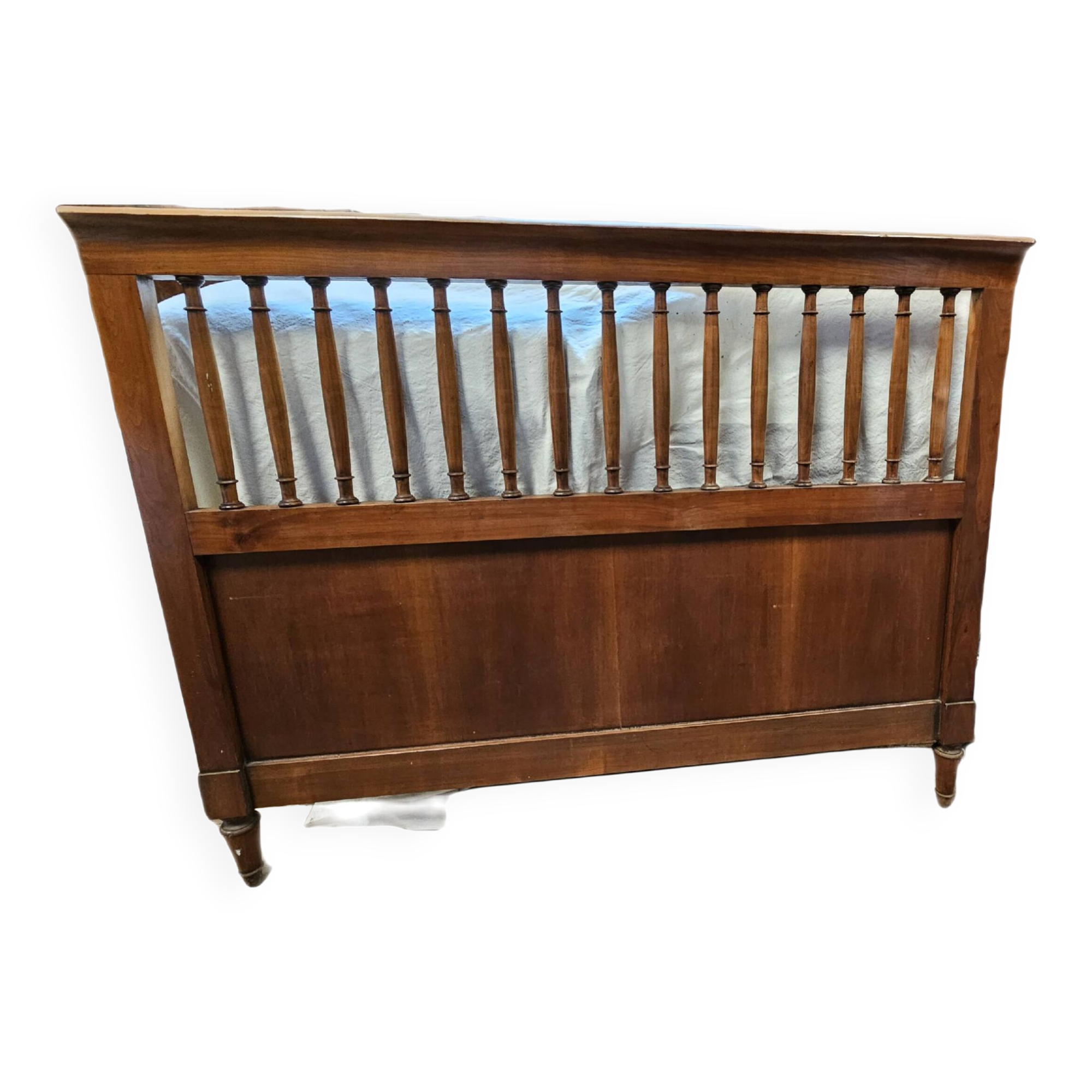 Headboard with wooden bars