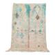 Turquoise Vintage Boujaad Rug 158 cm x 262 cm - Moroccan Wool rug Handmade