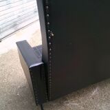 Vintage black skai sofa