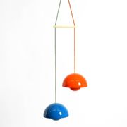 enamelled double shade Flower Pot pendant lamp by Verner Panton for Poulsen