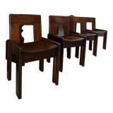 4 chairs by Silvio Coppola