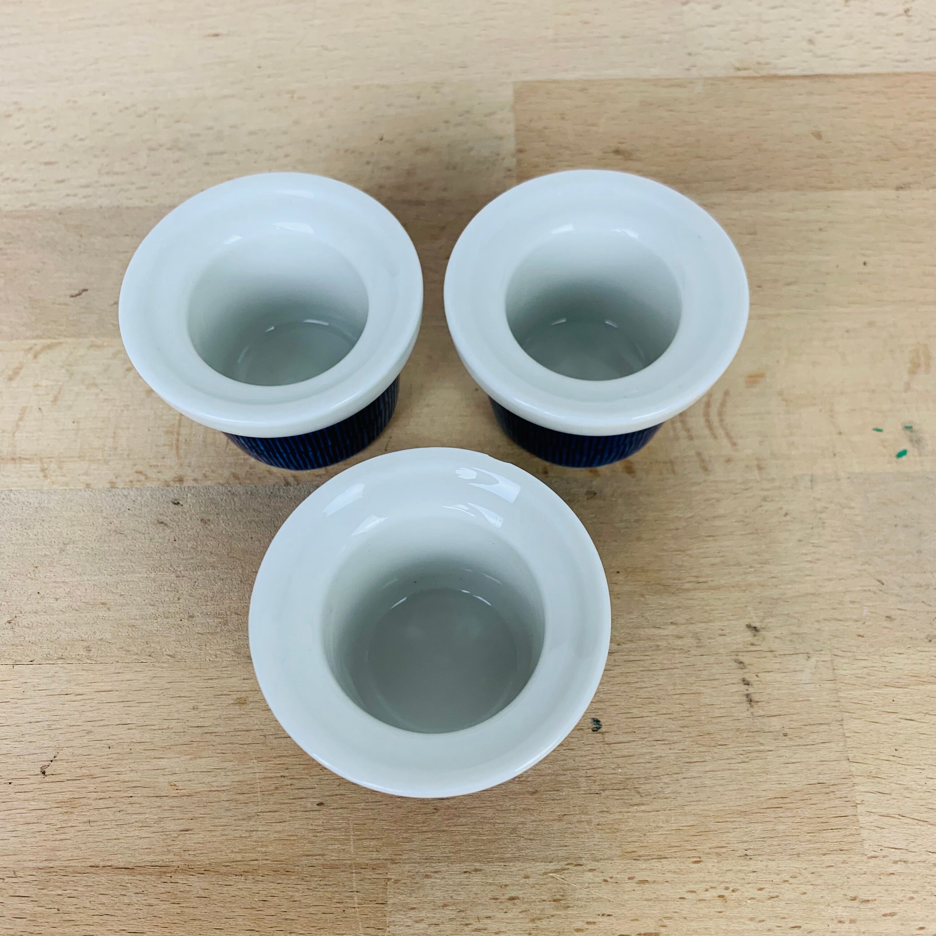 3 Koka ceramic shells by Rörstrand Sweden, Scandinavian