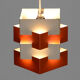 Metal pendant light "Nift" by Kronobergsbelysning. Sweden 1960s