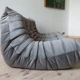 3-seater sofa, armchair and ottoman designed by Michel Ducaroy 1973