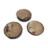 Dix assiettes à dessert de Jérôme Massier - Vallauris