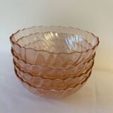 Set of 4 Rosaline Arcoroc bowls