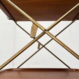 Mid-Century Teak and Metal Folding Bar by Silva Denmark, 1960s