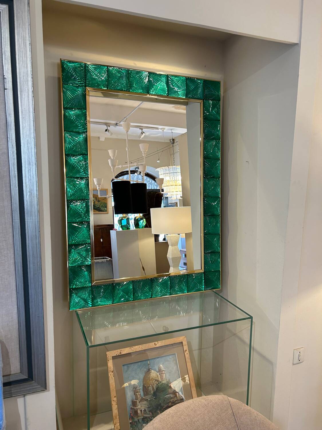 Murano mirror, cut glass, 20th century