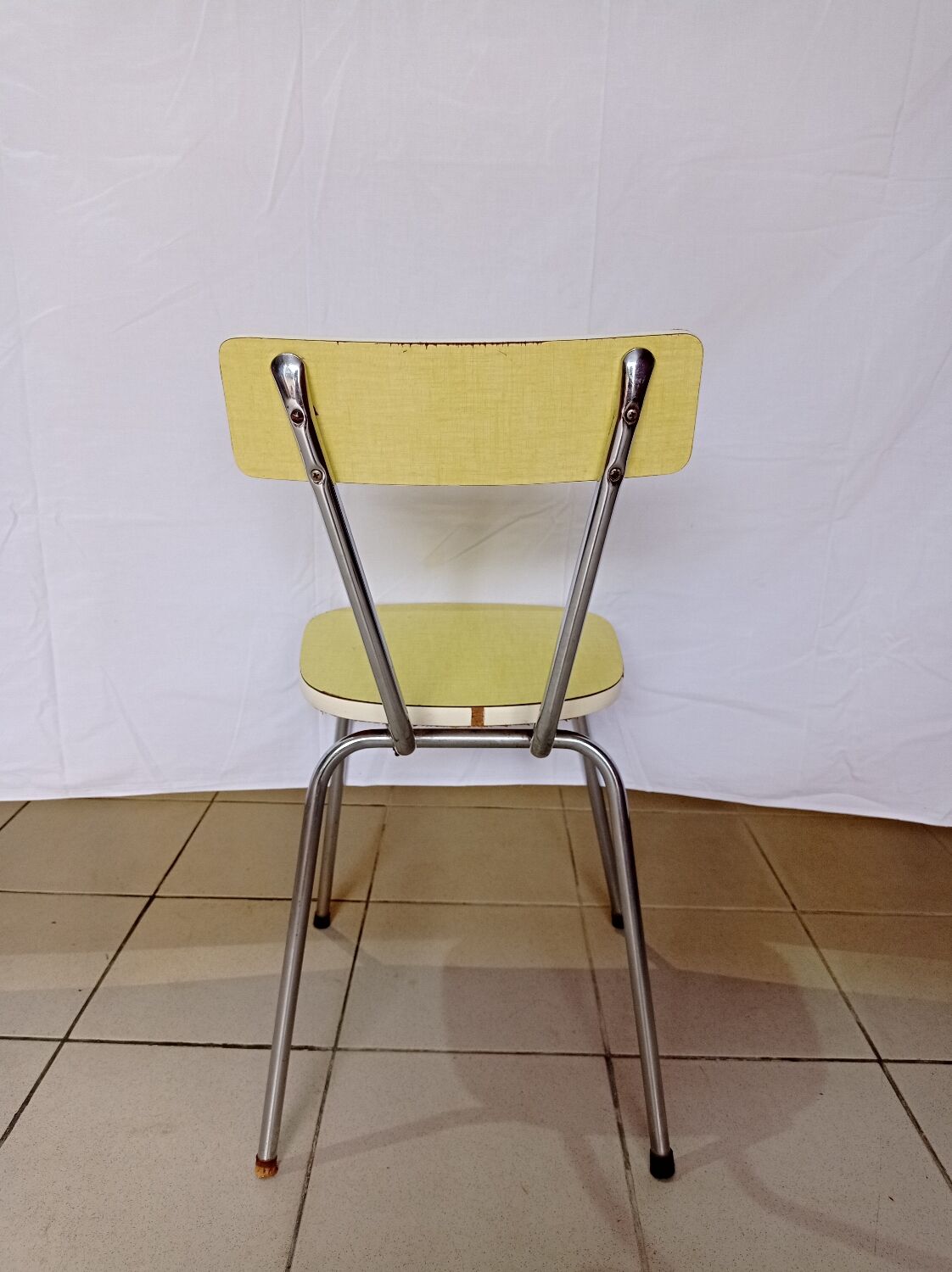Yellow formica chair