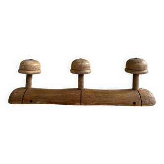 Old wooden coat rack from the 50s