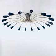 Sputnik 18-Arm Ceiling Lamp from Kaiser Leuchten, Germany, 1950s