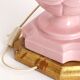 Large pink Manises lamp