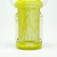 Vase postmoderne, verre jaune, Pologne, années 1970