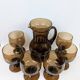 Smoked glass orangeade set